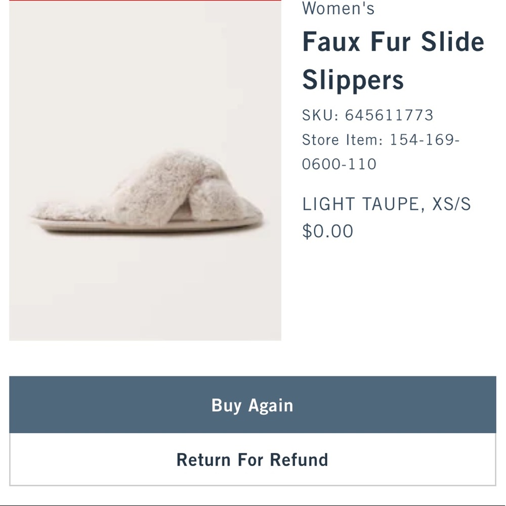 Abercrombie slippers 5-7. ANY 2 $17